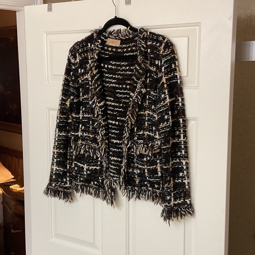 Chic Black and White Women's Sweater